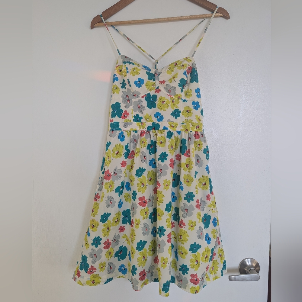 American Eagle Outfitters Multicolour Floral Halter Sun Dress